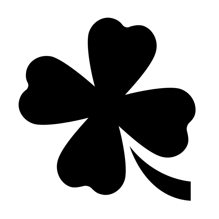 Black Clover Silhouette Design