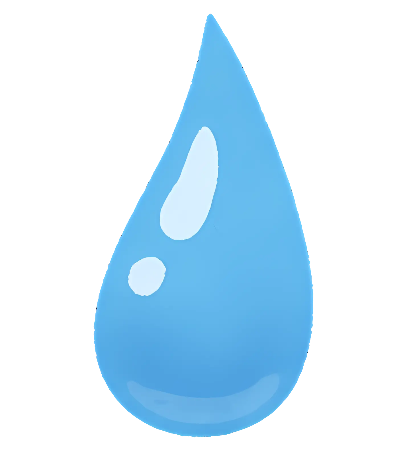 Blue Water Droplet Illustration