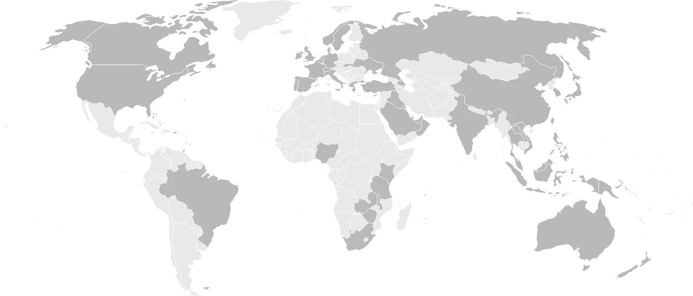 Grayscale World Map Illustration