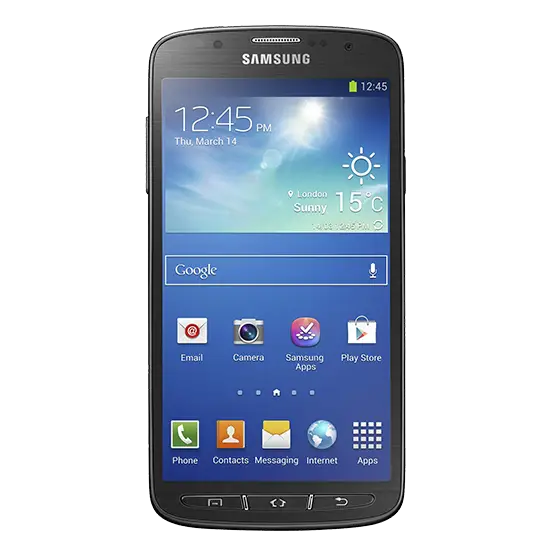 Samsung Smartphone with Home Screen Display