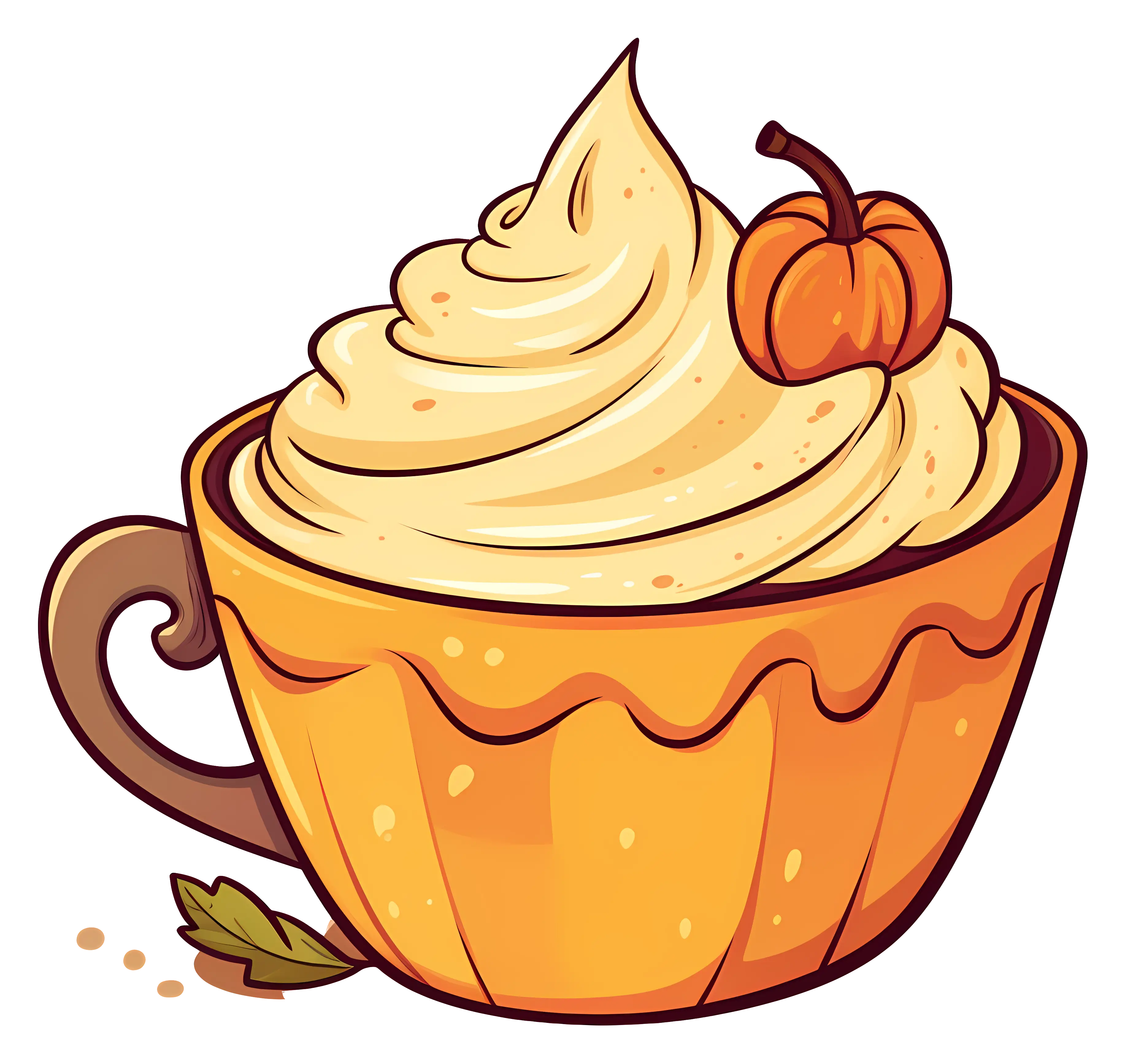 Pumpkin Dessert in Cup with Whipped Cream