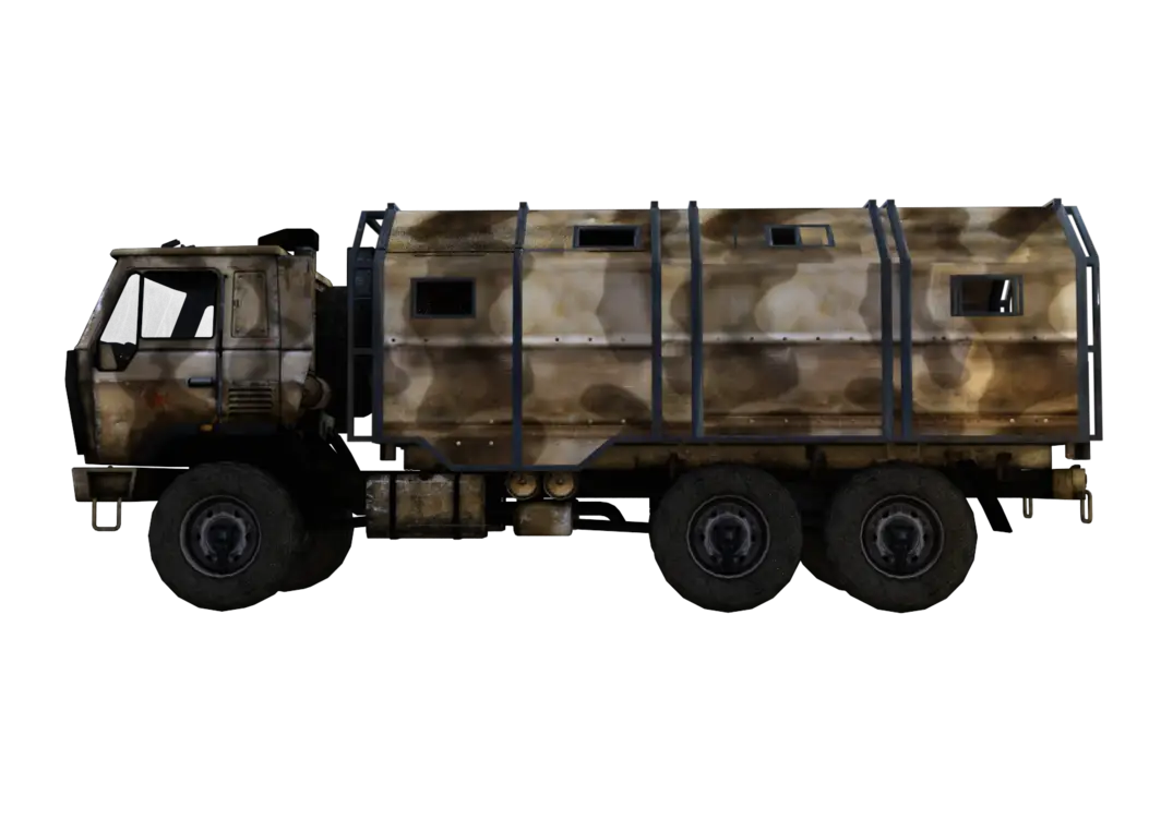 Camouflage Military Truck