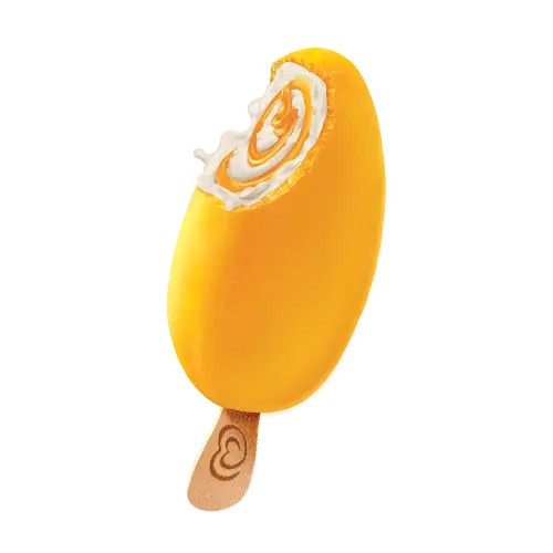 Orange Ice Cream with Swirl