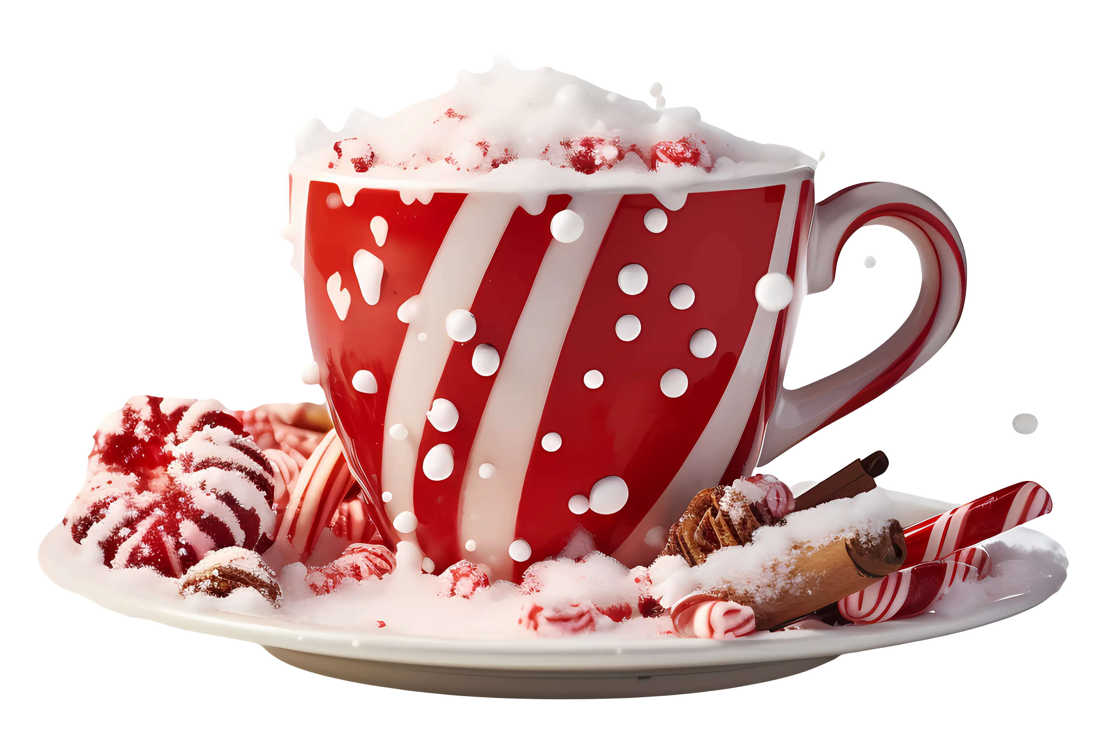 Festive Hot Chocolate with Candy Canes