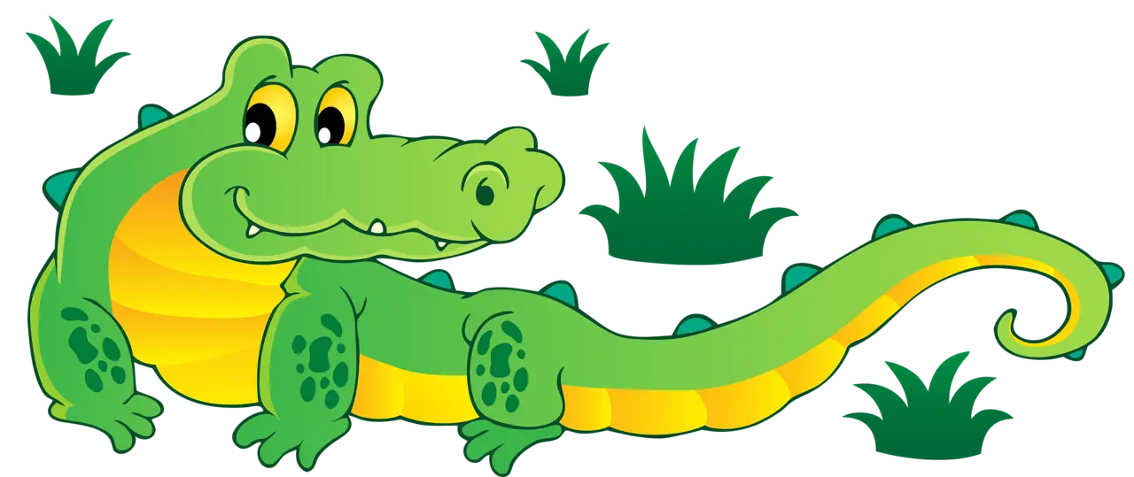 Cute Cartoon Crocodile