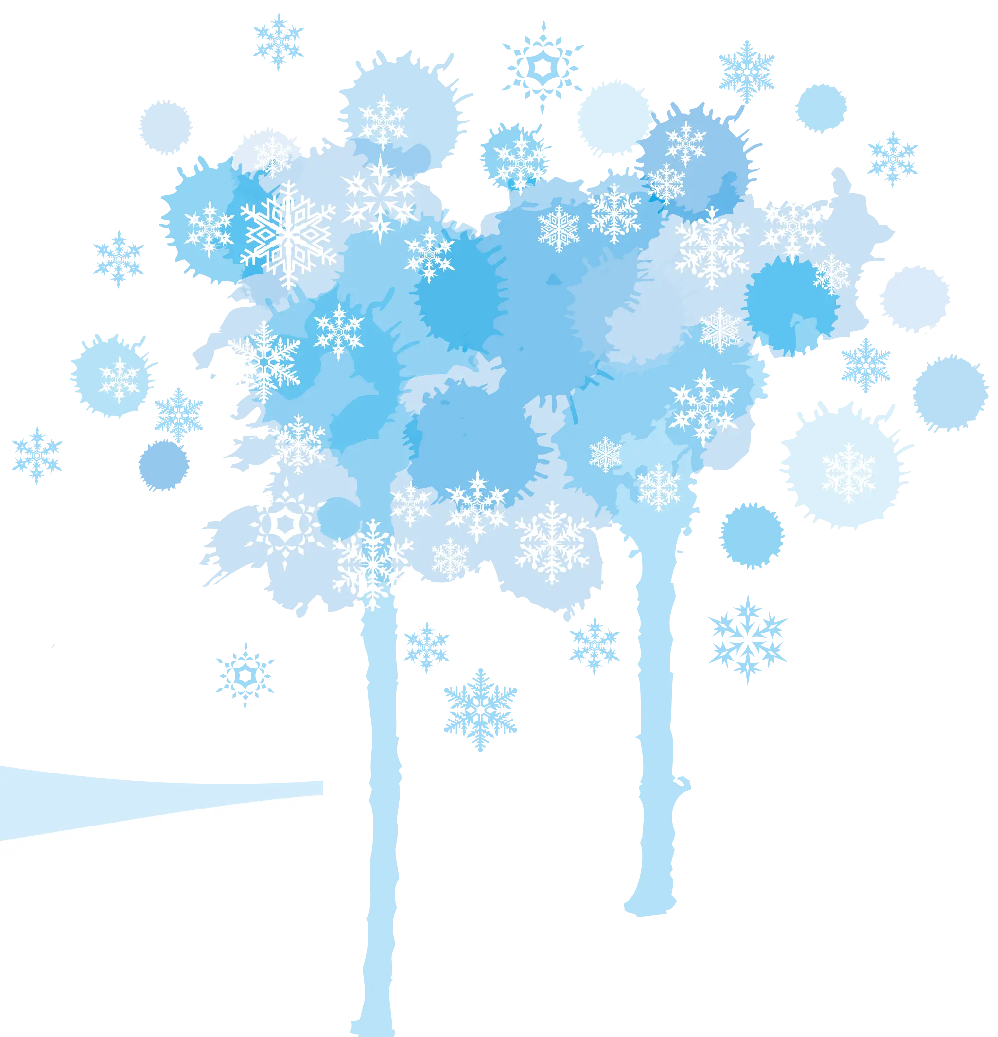 Winter Snowflakes Illustration