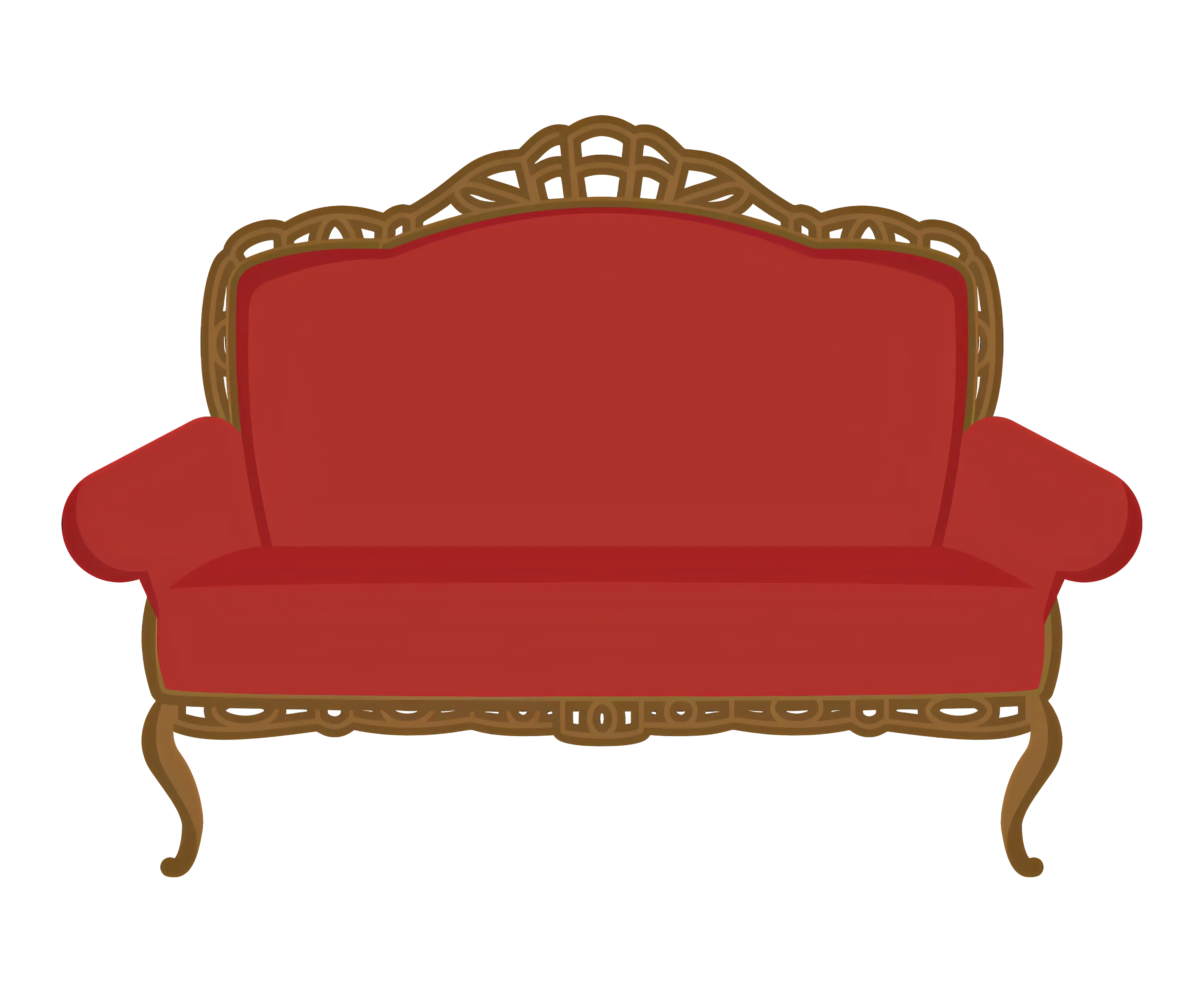 Vintage Red Sofa
