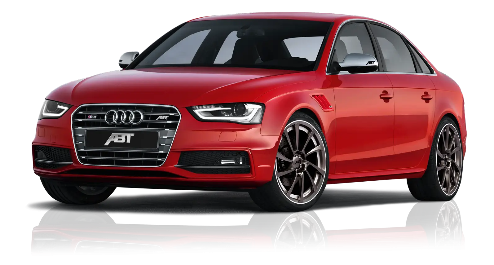 Red Audi Sedan with Sleek Design