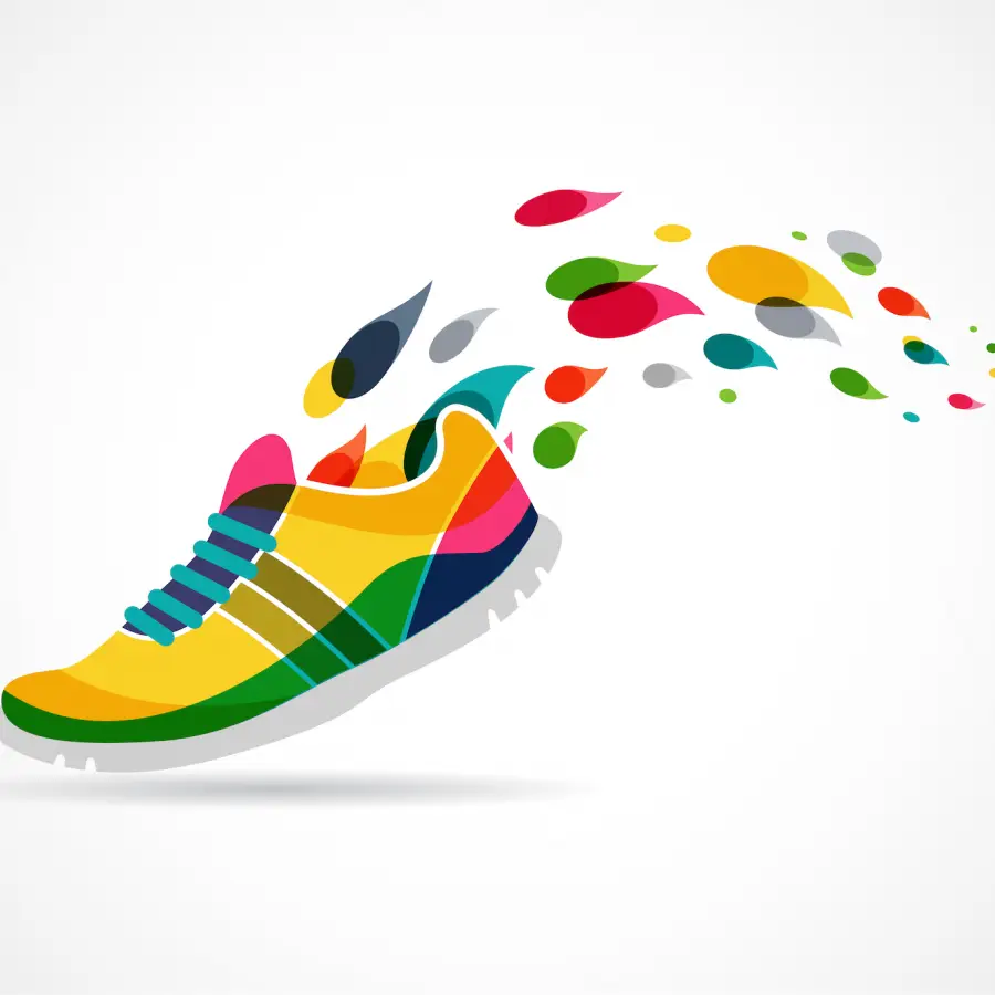 Colorful Running Shoe