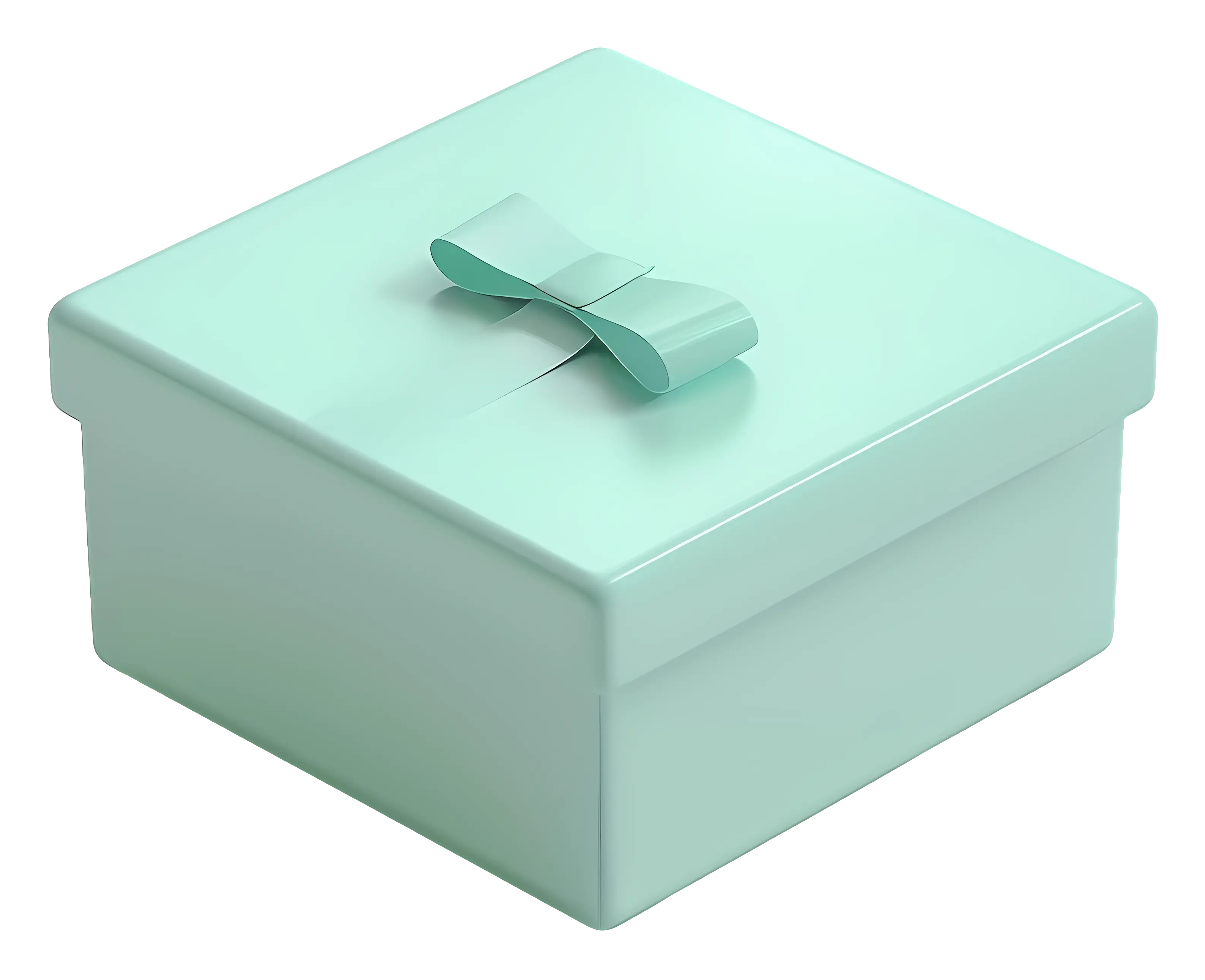 Mint Green Gift Box with Bow