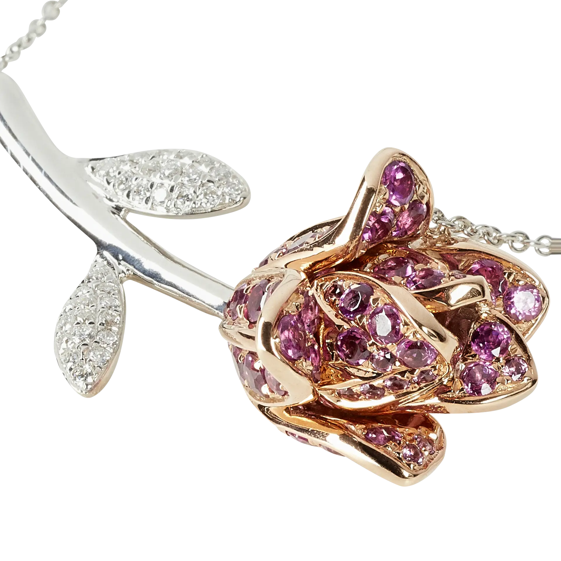 Rose Shaped Jewelry with Gemstones