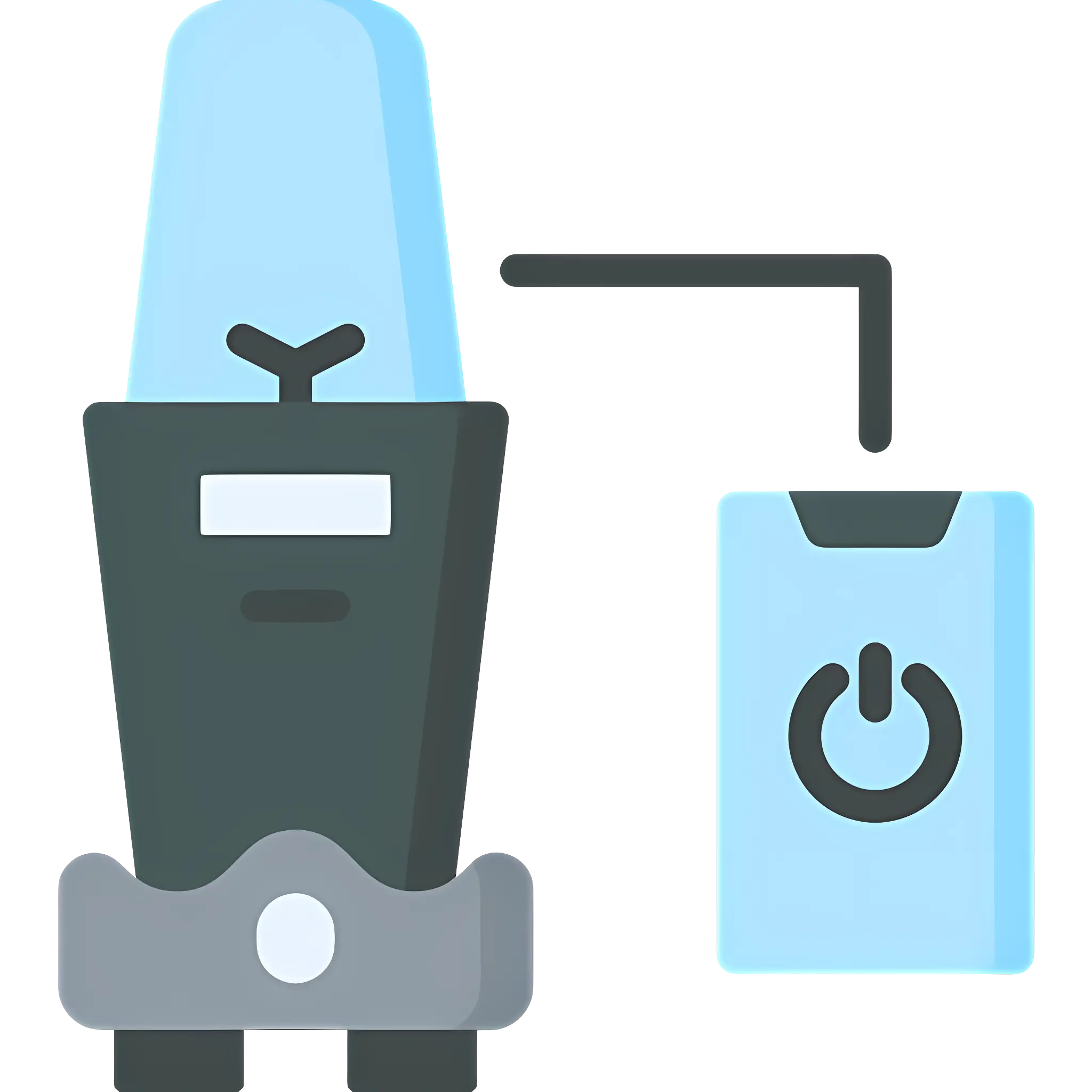 Blender with Power Button Illustration