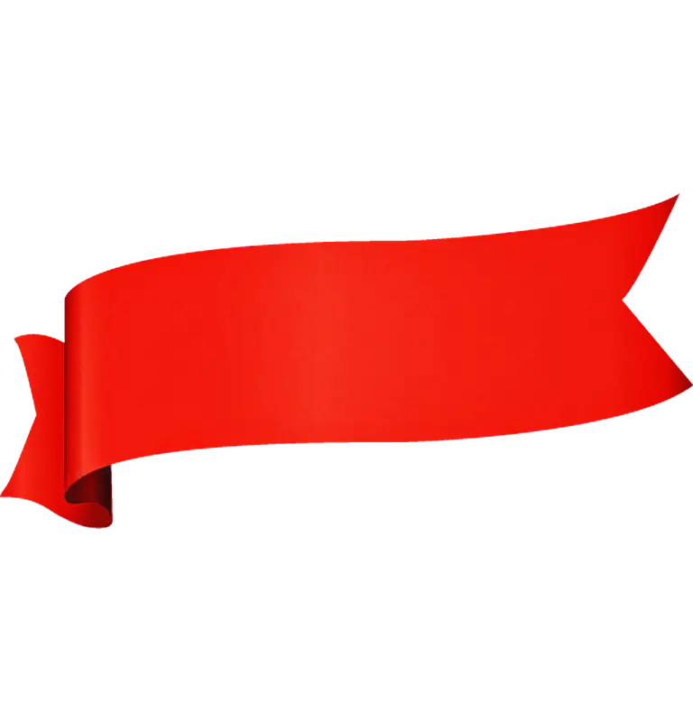 Red Ribbon Banner Illustration