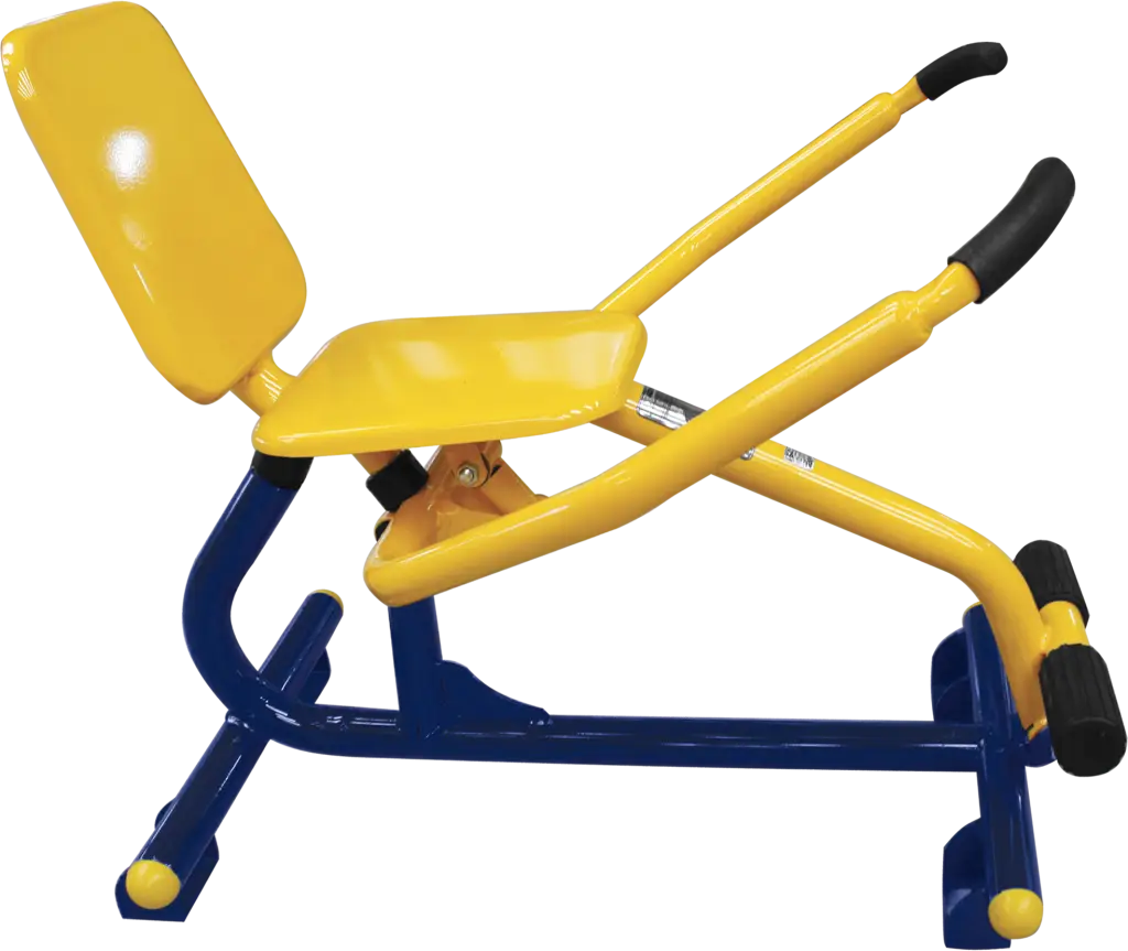 Yellow and Blue Gym Exercise Equipment