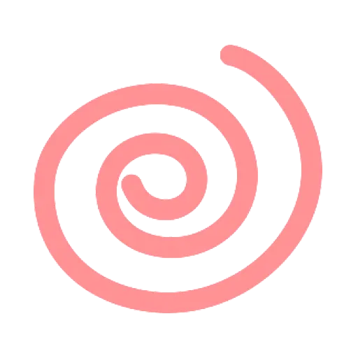 Abstract Red Spiral Symbol