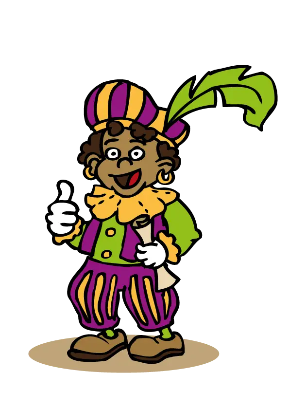 Colorful Cartoon Character with Bright Costume