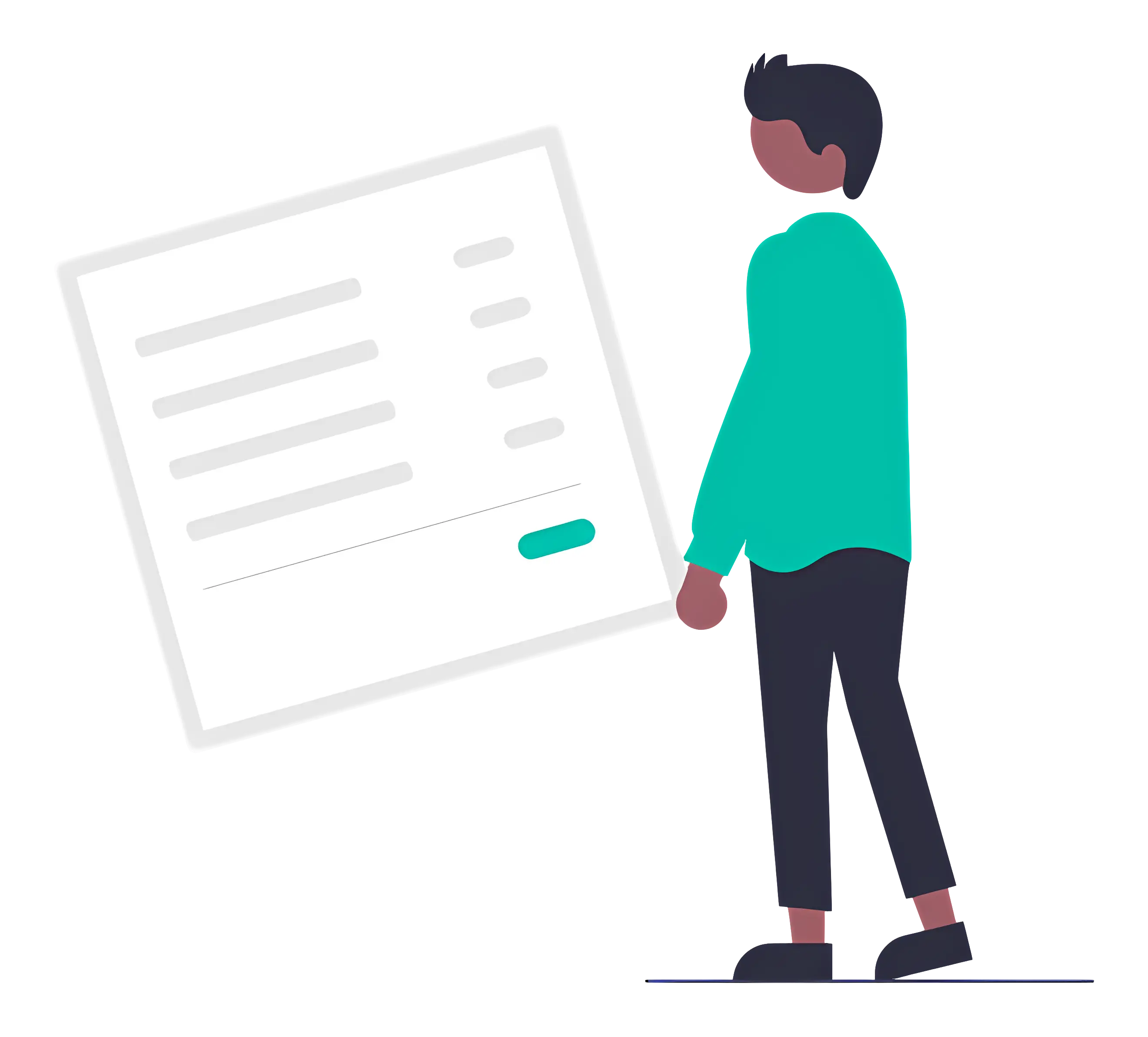 Person with Document