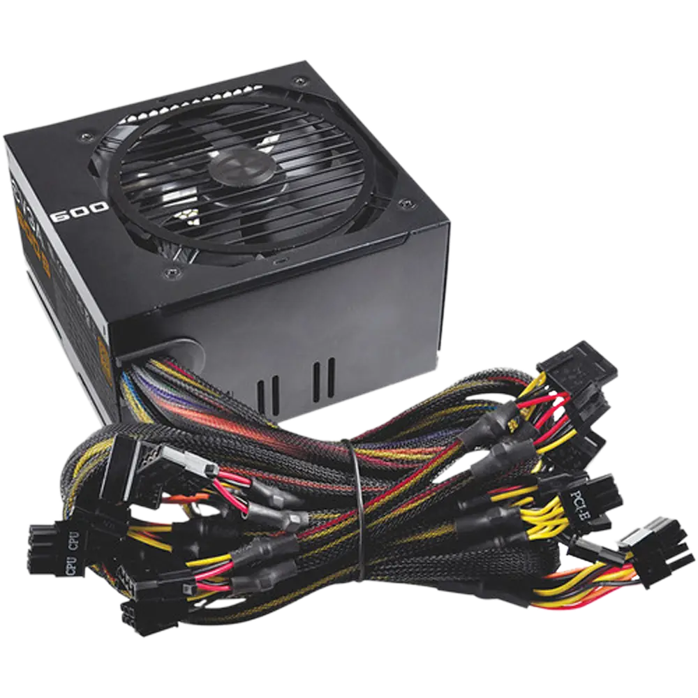 Computer Power Supply Unit with Cables