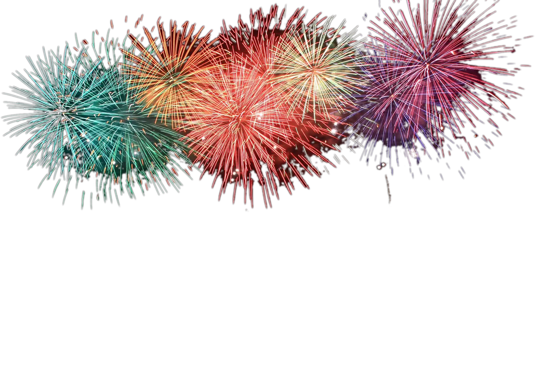 Colorful Fireworks Display