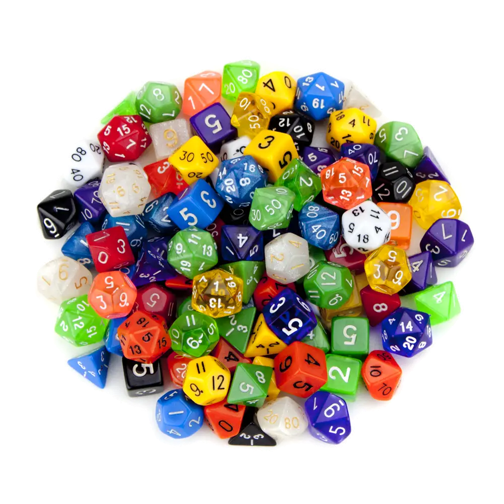Colorful Dice for Board Games