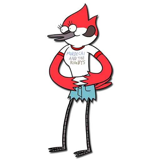 Cartoon Bird with T-Shirt