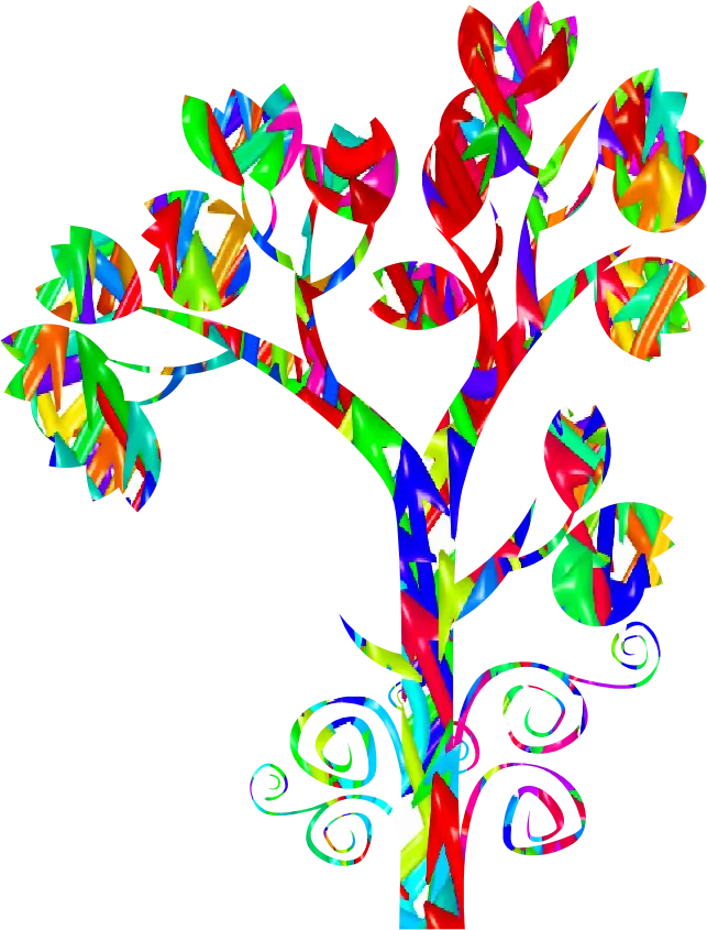 Colorful Abstract Tree Art