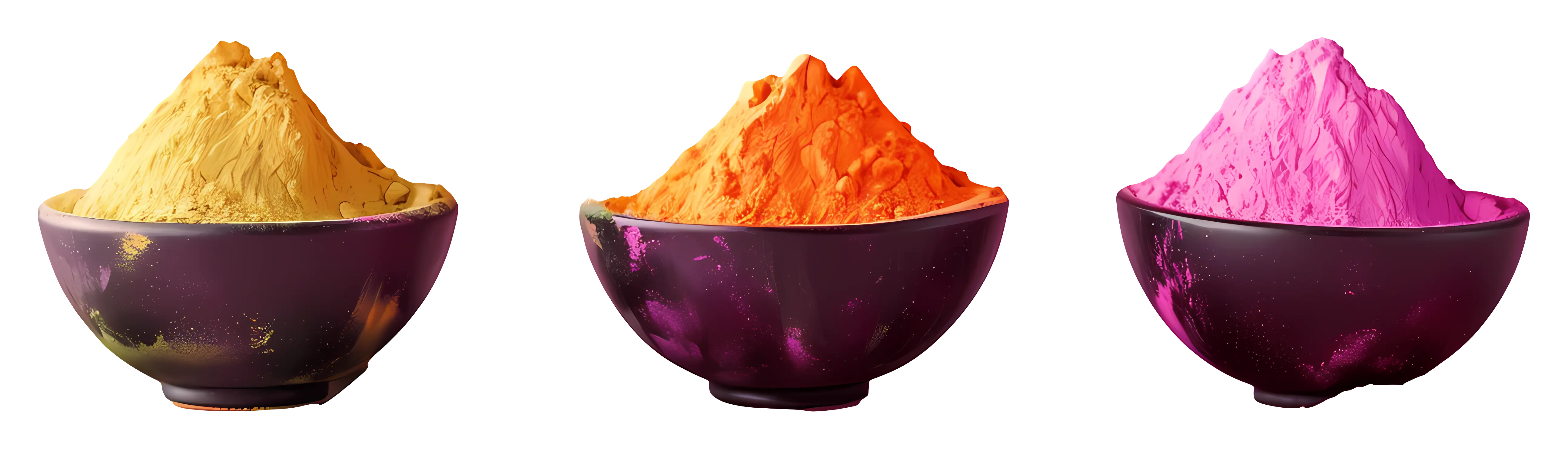 Colorful Holi Powders for the Festival of Colors