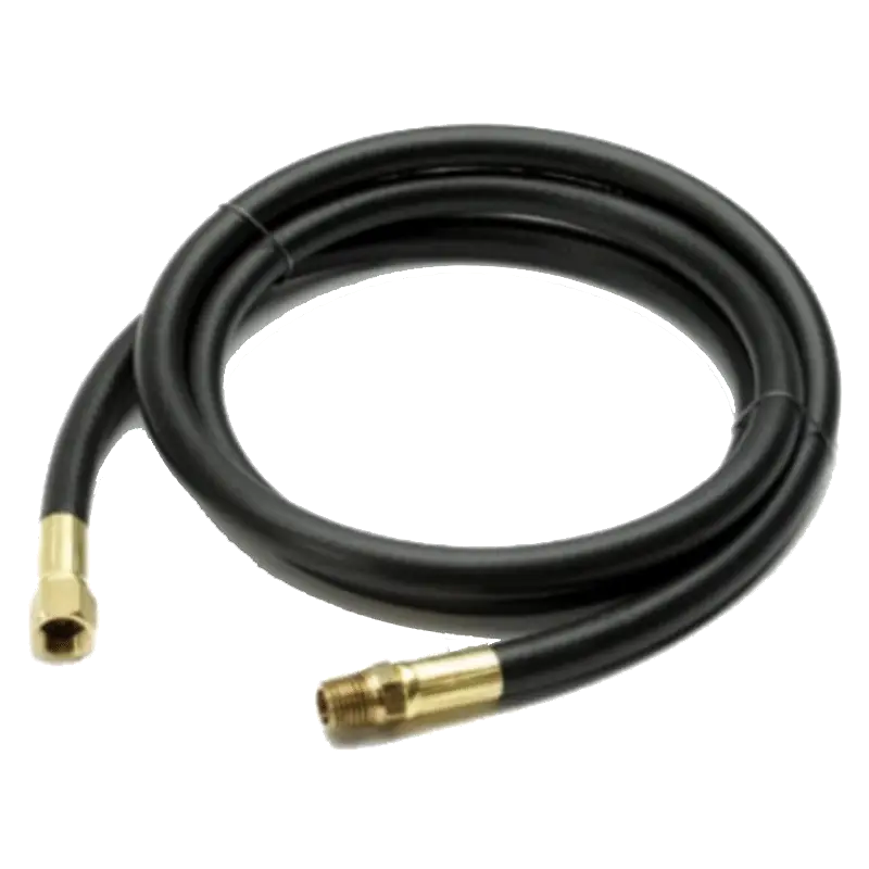Black Hose Pipe with Metal Connections