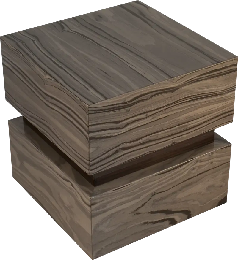 Wood-Textured Brown Box
