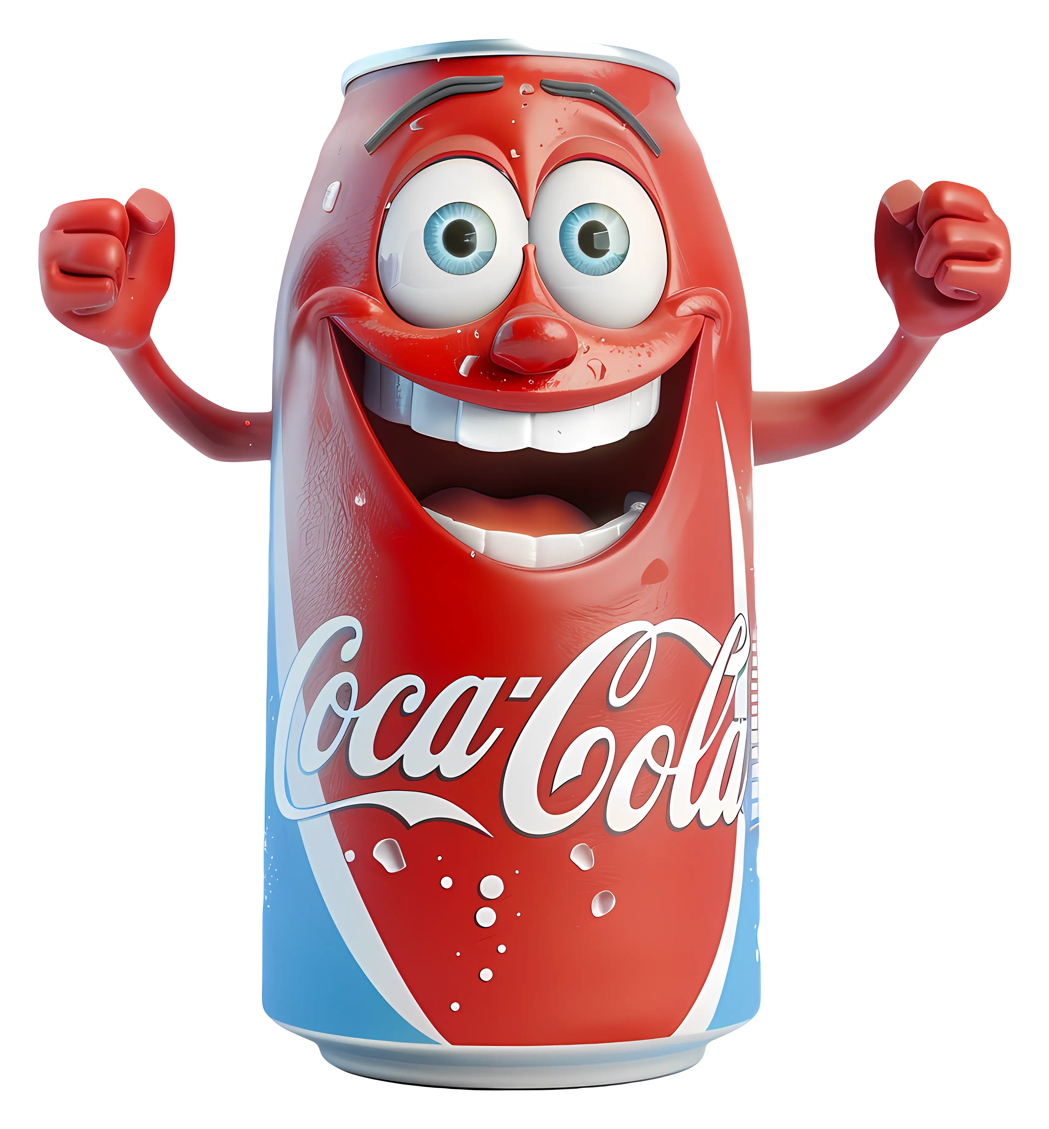 Coca-Cola Soda Can Cartoon Mascot