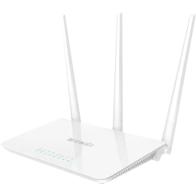White Wi-Fi Router with Antennas