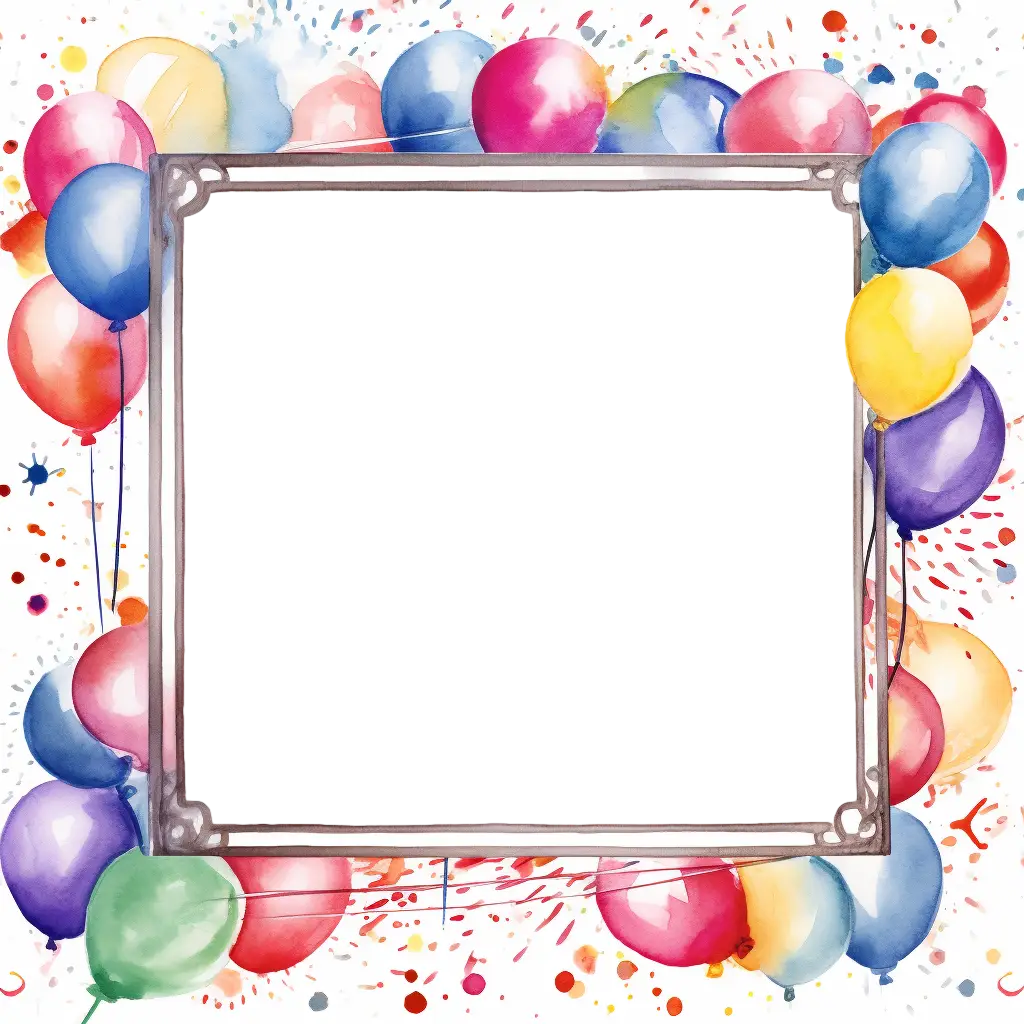 Colorful Balloon Frame
