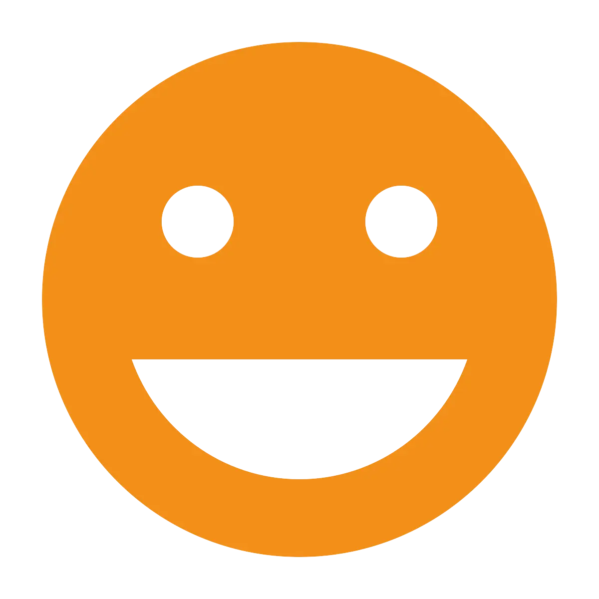Smiling Orange Emoji Icon