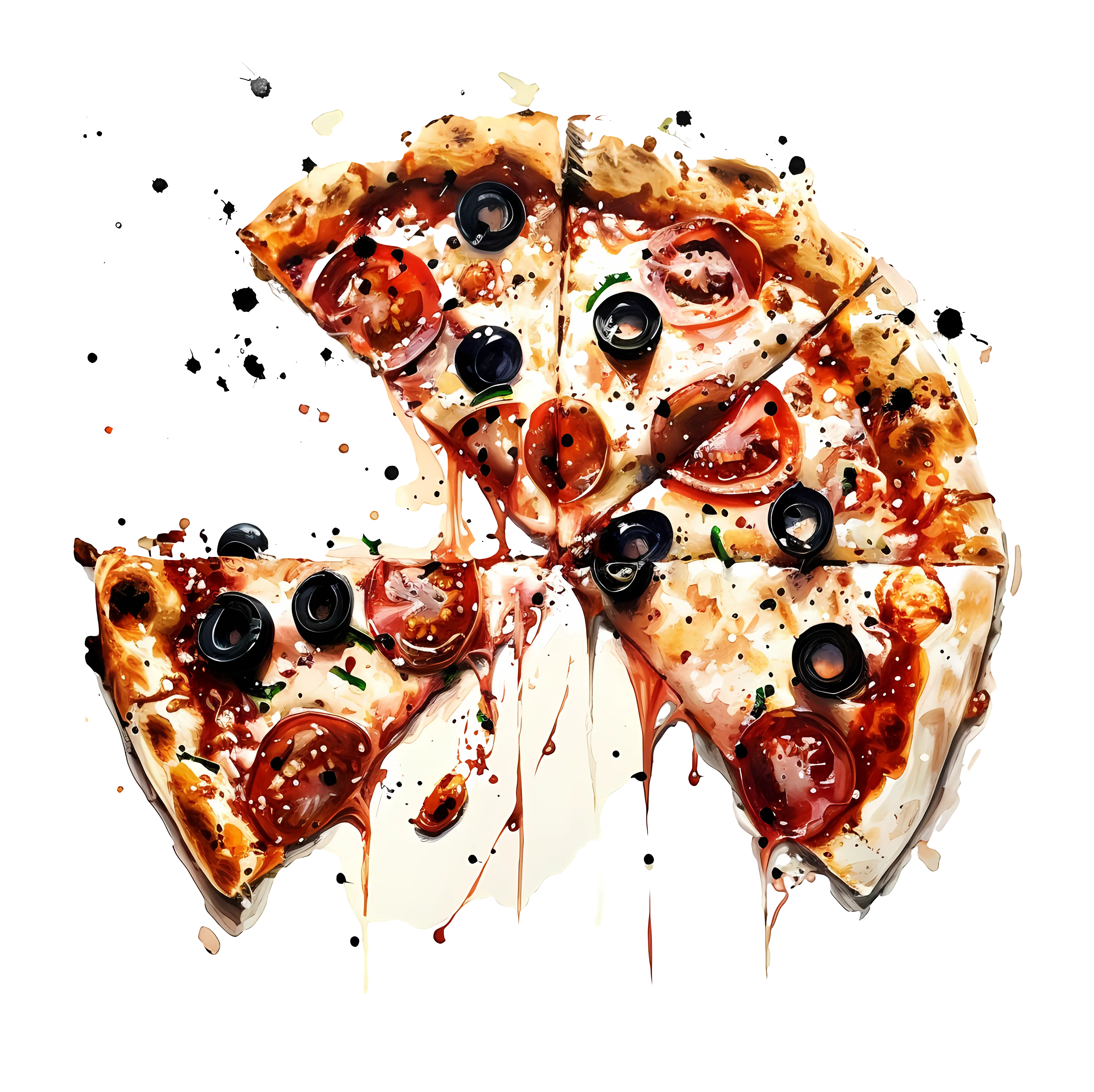 Delicious Pepperoni Pizza with Olives