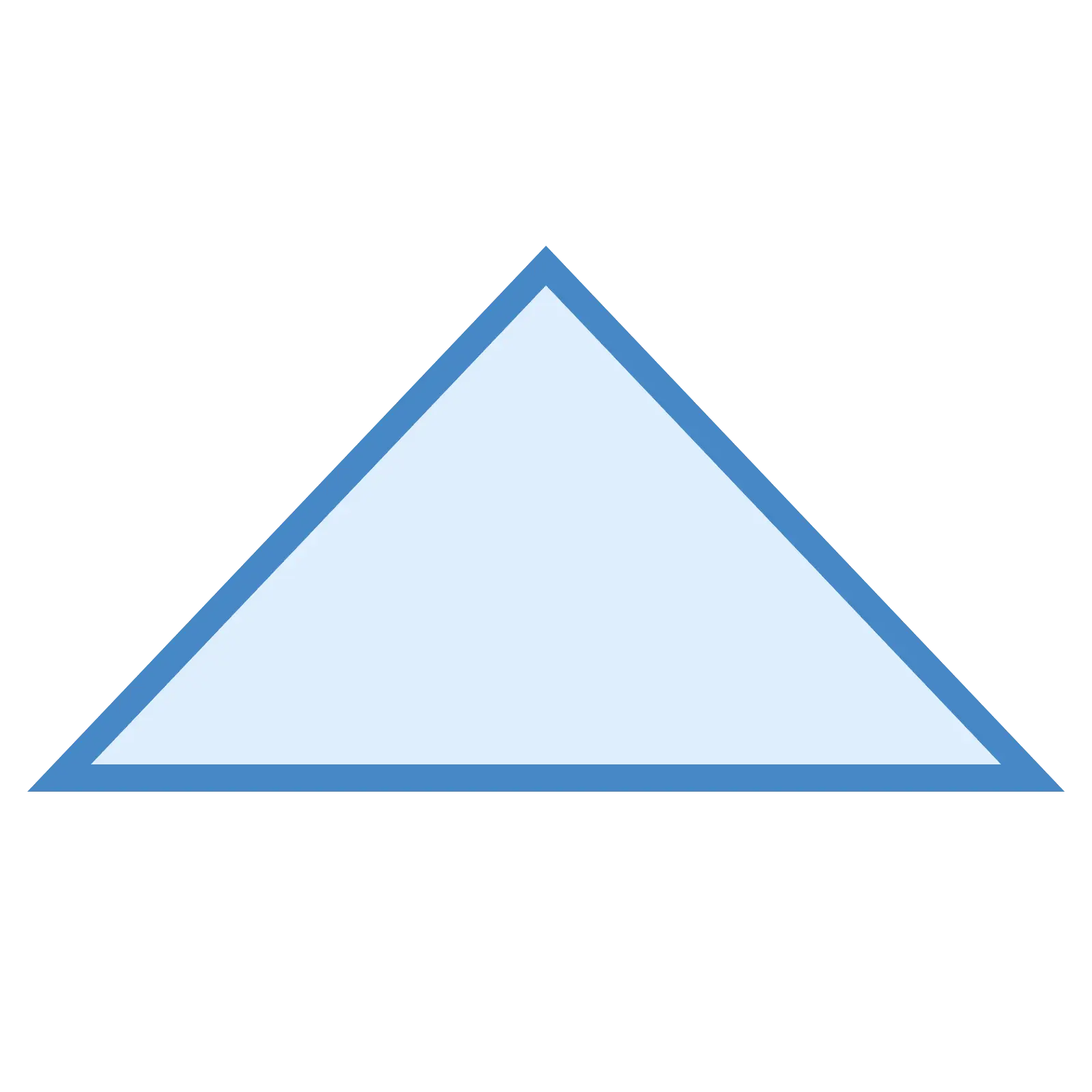 Basic Blue Triangle Graphic