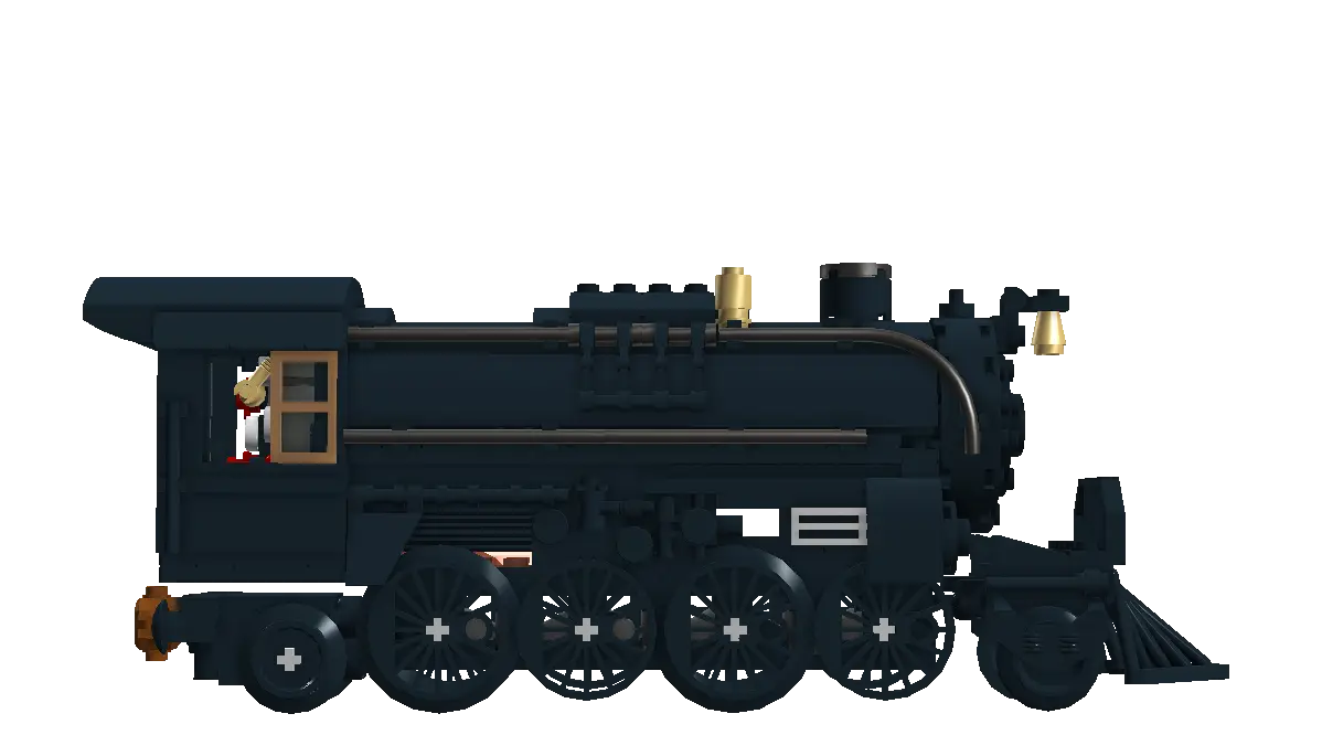 Classic Black Vintage Train Illustration