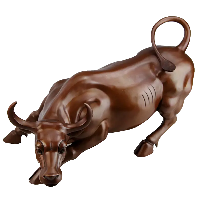 Bronze Charging Bull Statue