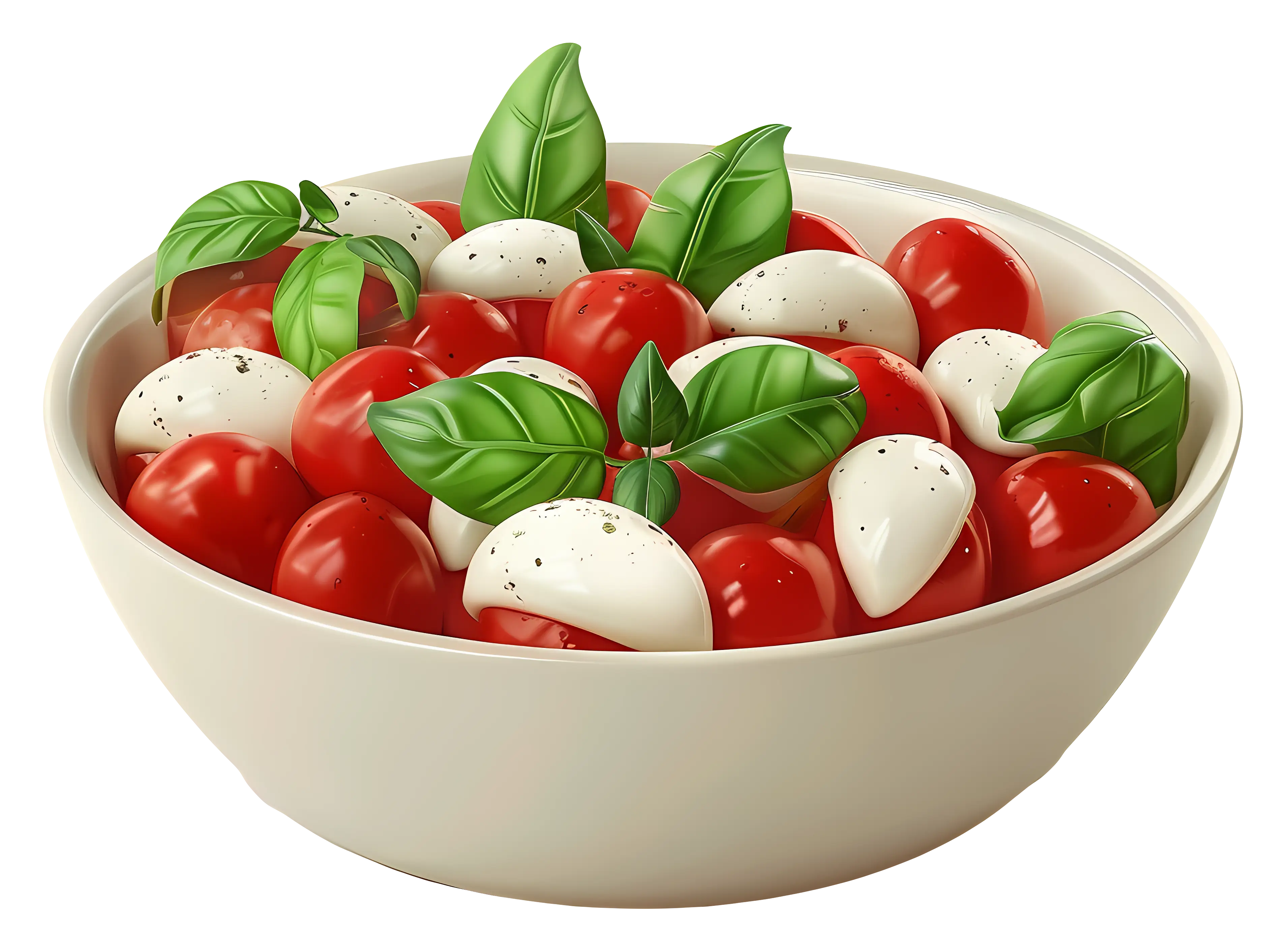 Fresh Caprese Salad with Mozzarella and Basil