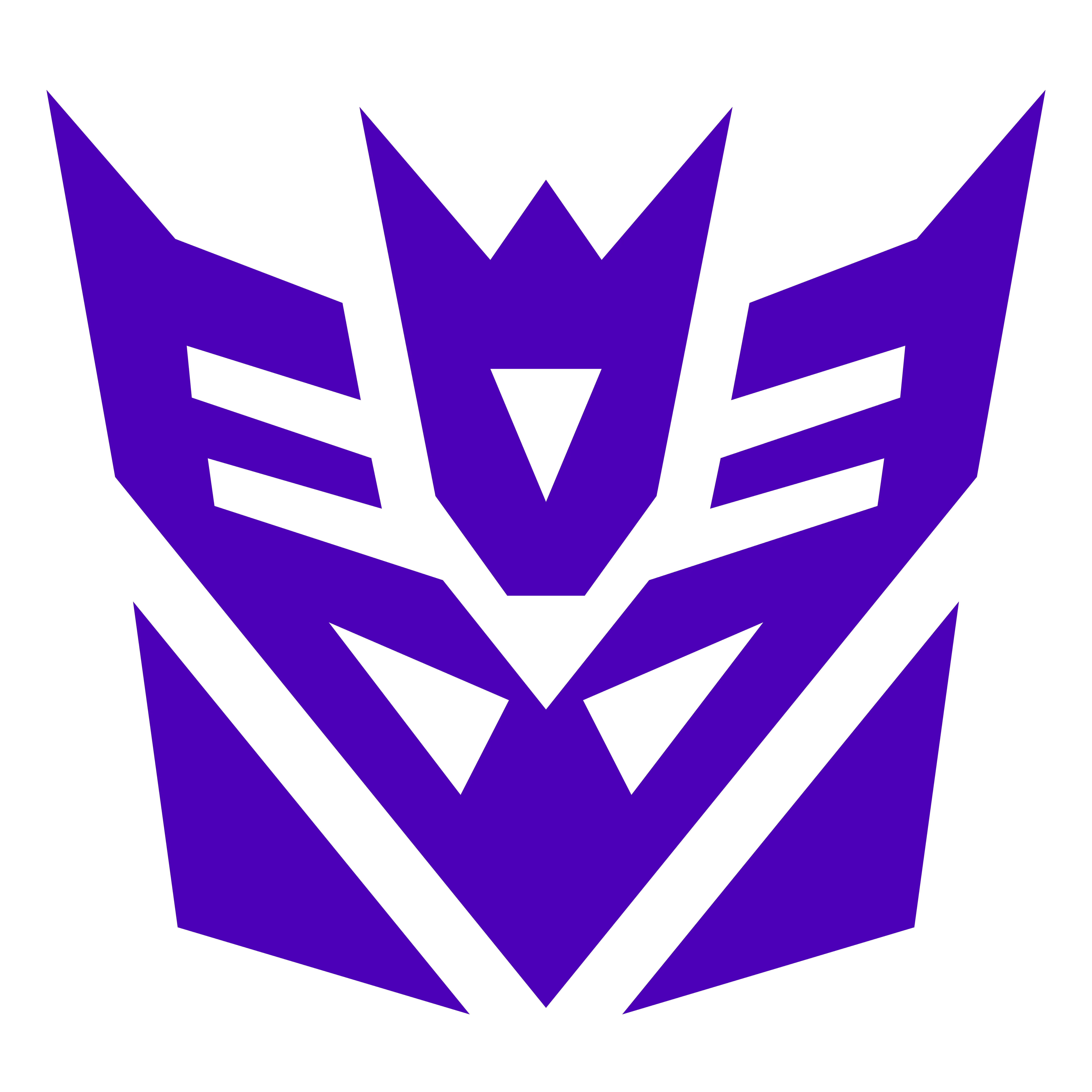 Purple Decepticon Logo Symbol