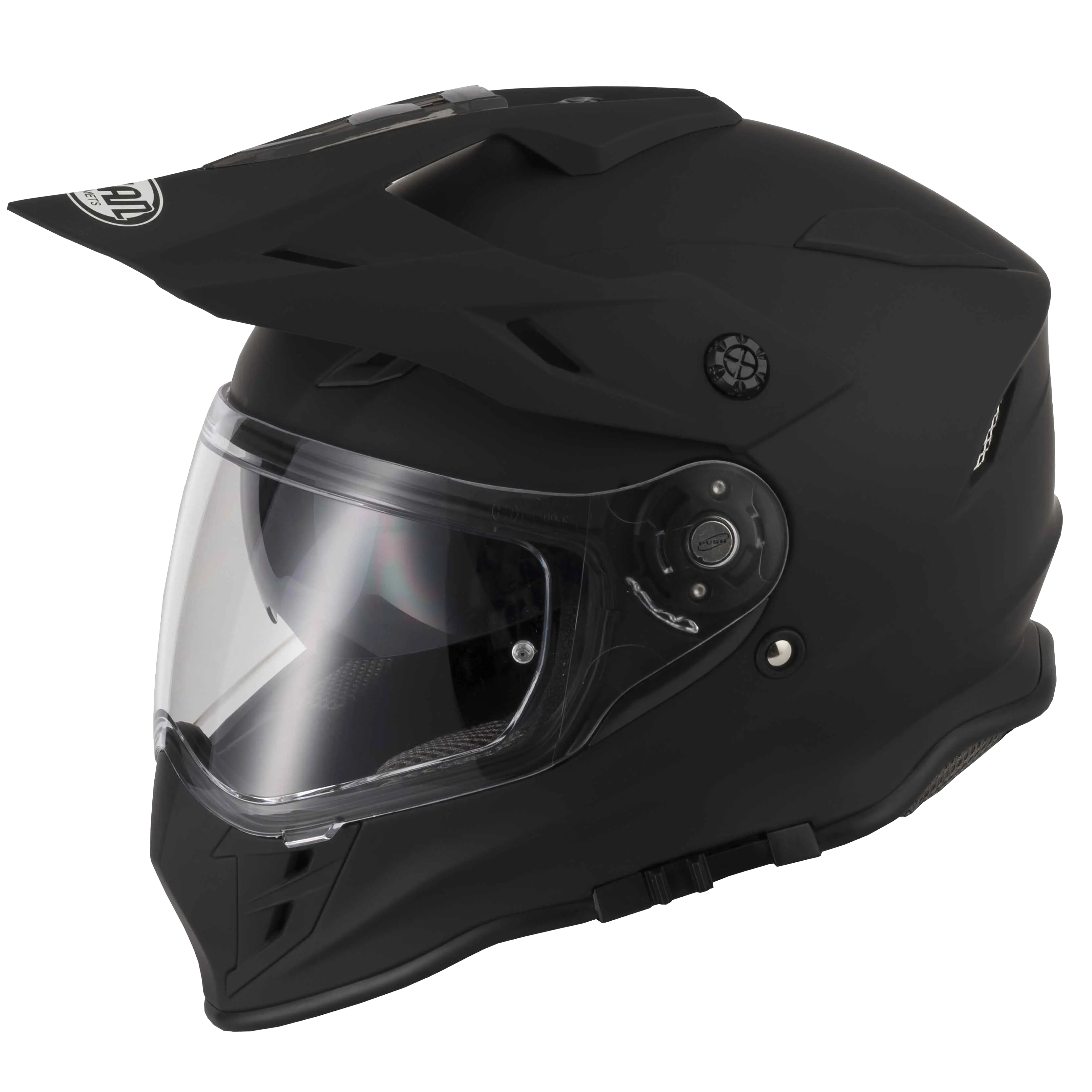 Black Motorcycle Helmet with Modern Design
