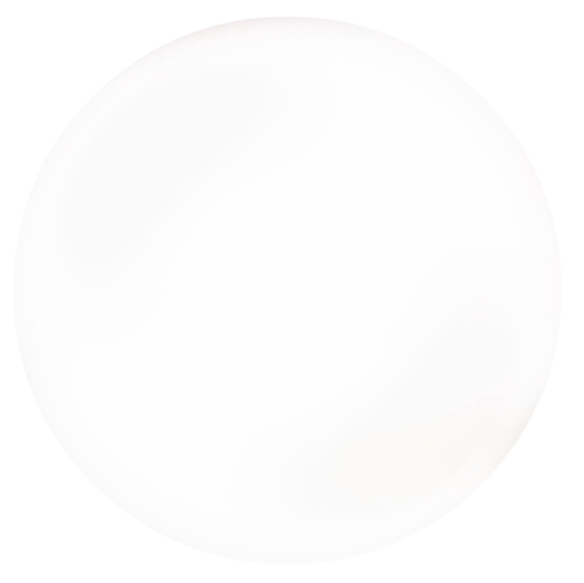 Transparent Bubble with Subtle Reflection