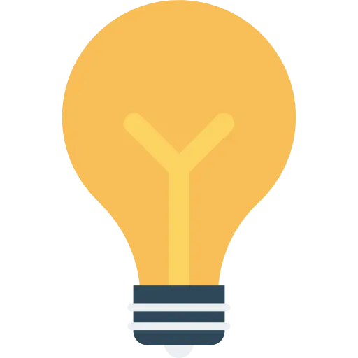 Yellow Light Bulb Illustration for Bright Ideas