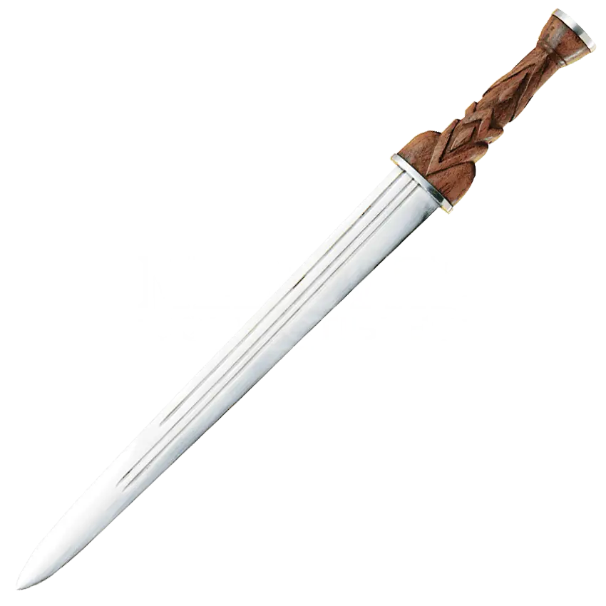 Medieval Sword with Wooden Handle