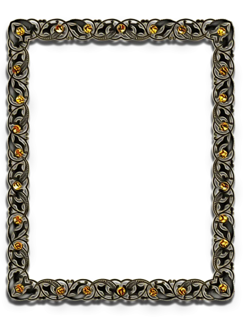 Ornate Frame with Floral Patterns