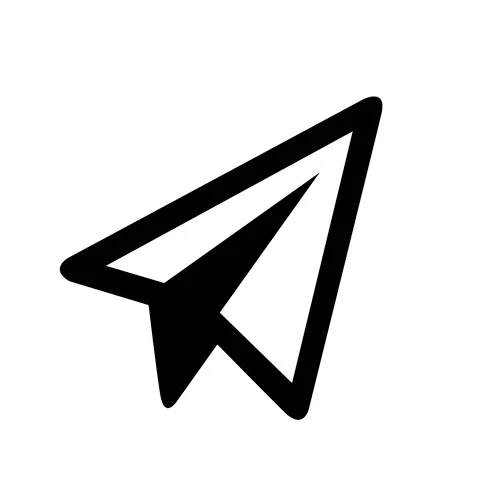 Paper Plane Minimalistic Icon Design