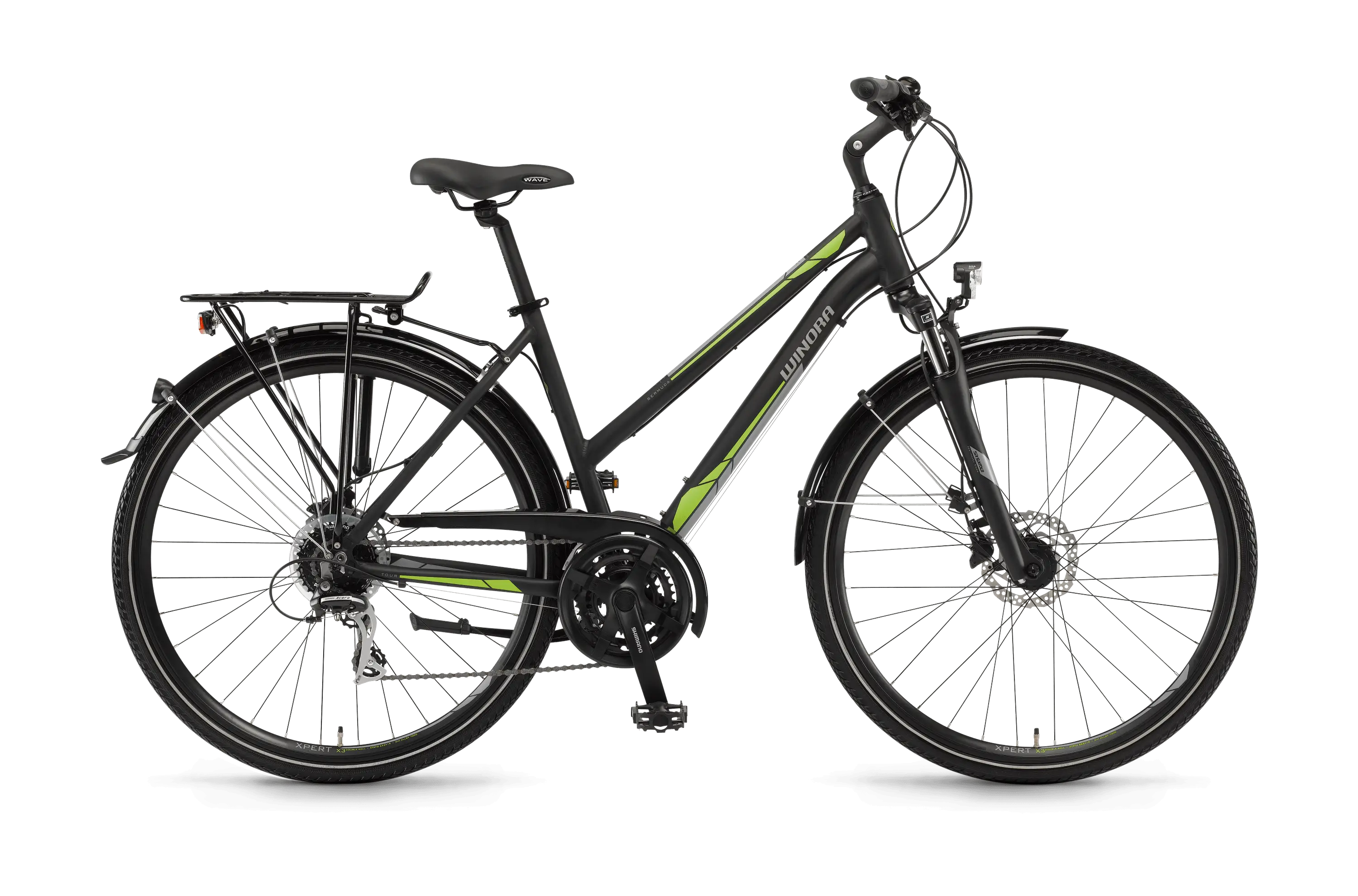 Black Urban Commuter Bicycle with Modern Features