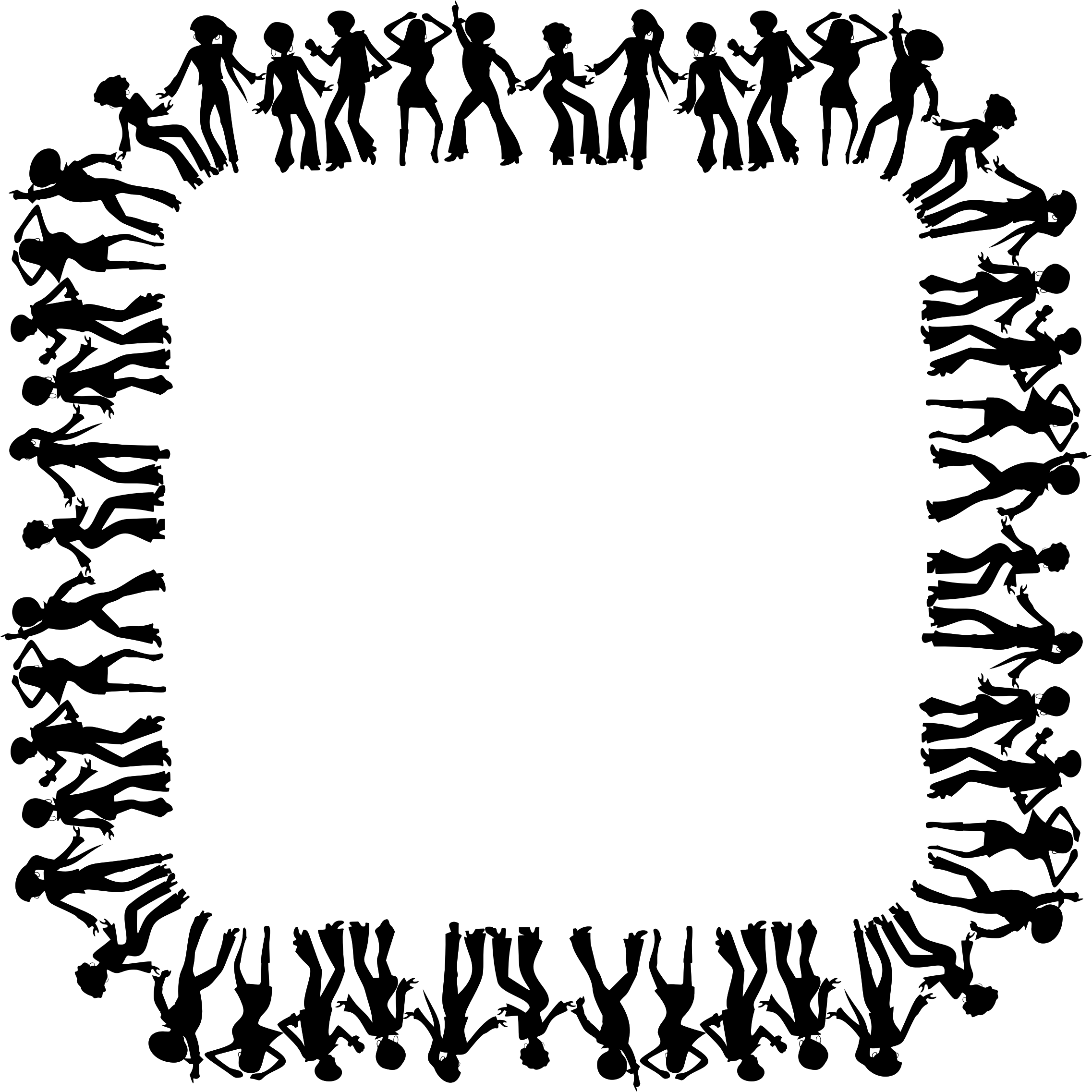 Border Design of Dancing Figures