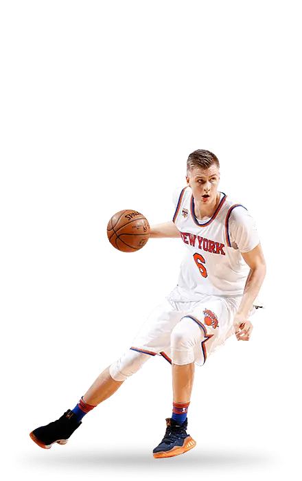 Basketball Player Dribbling on the Court