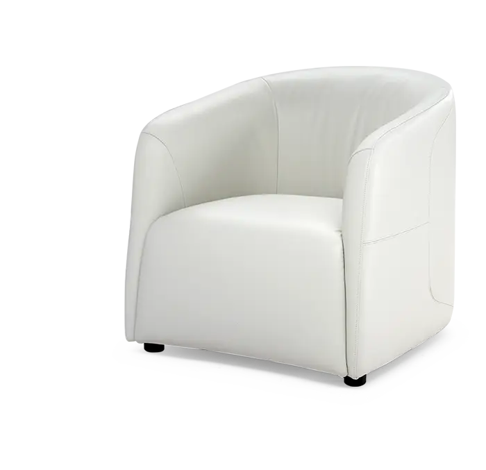 Comfortable White Armchair