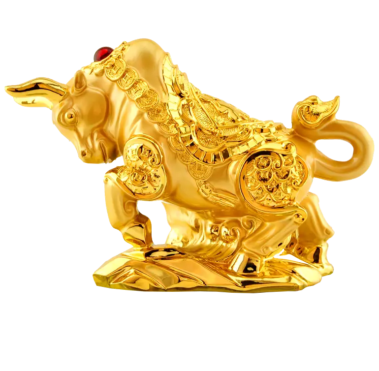 Golden Bull Statue